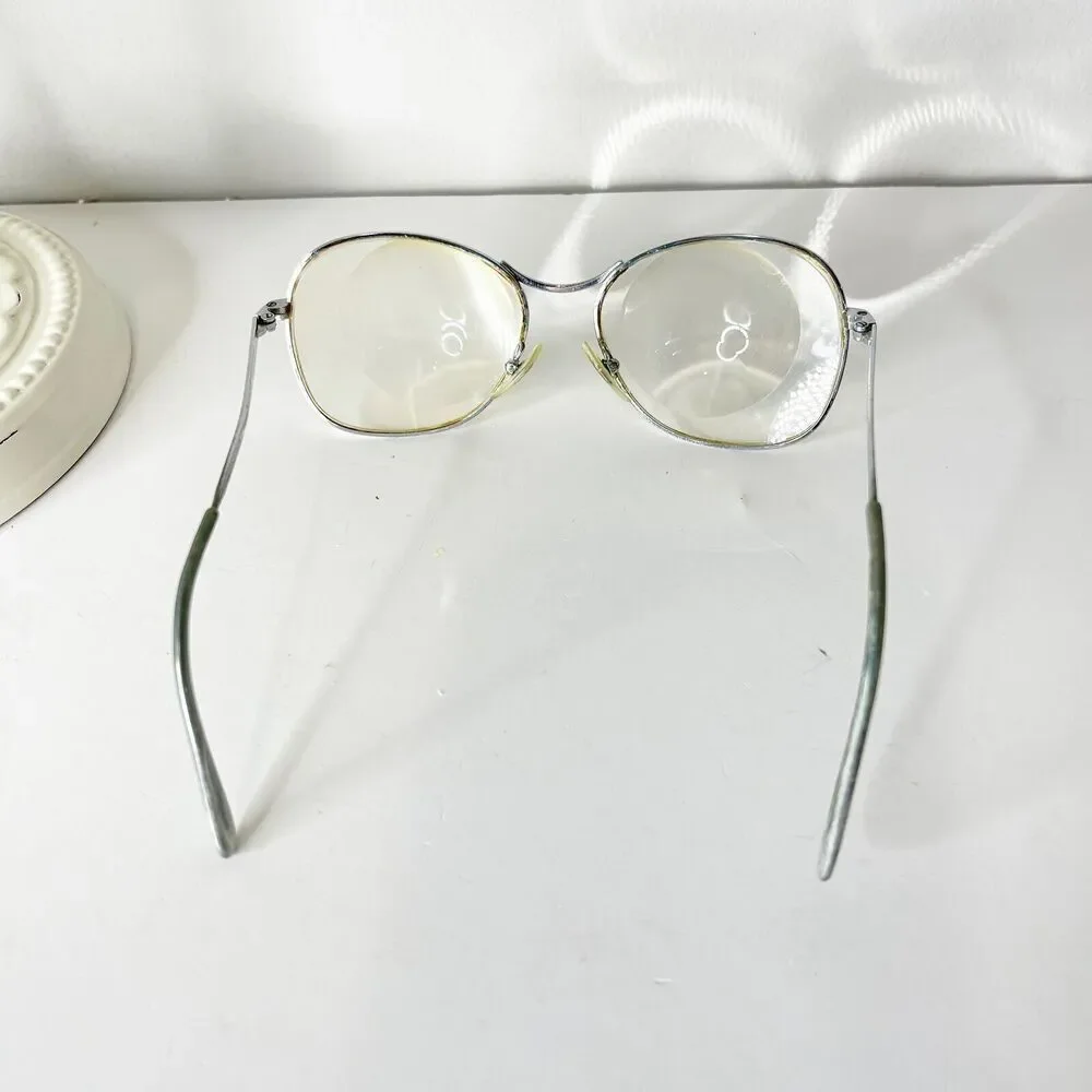 Vintage Comet Eyeglasses 52-18-130 Bifocal Lens Metal Frame Retro MCM 80s France